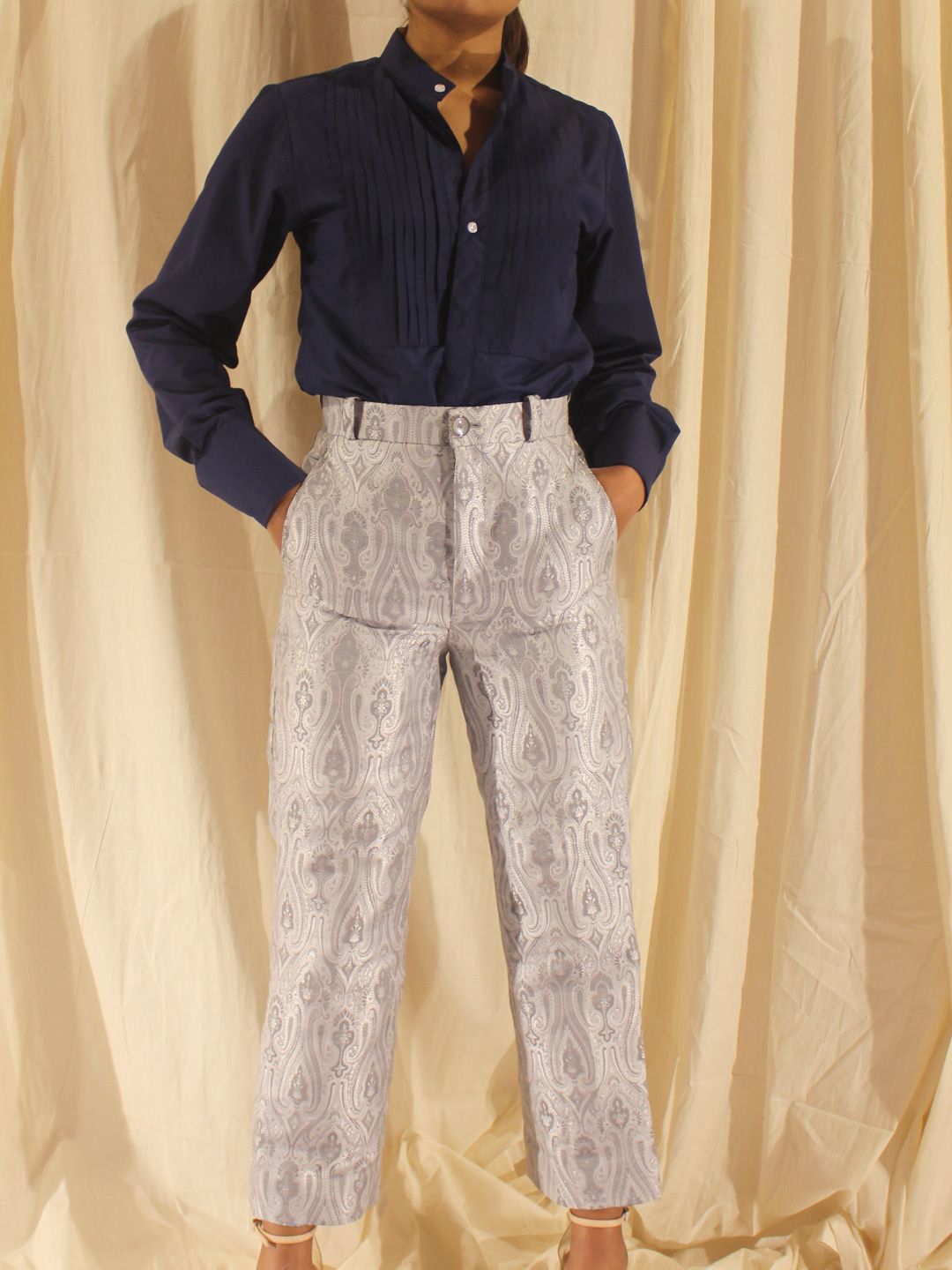 Banarasi silver work Trousers