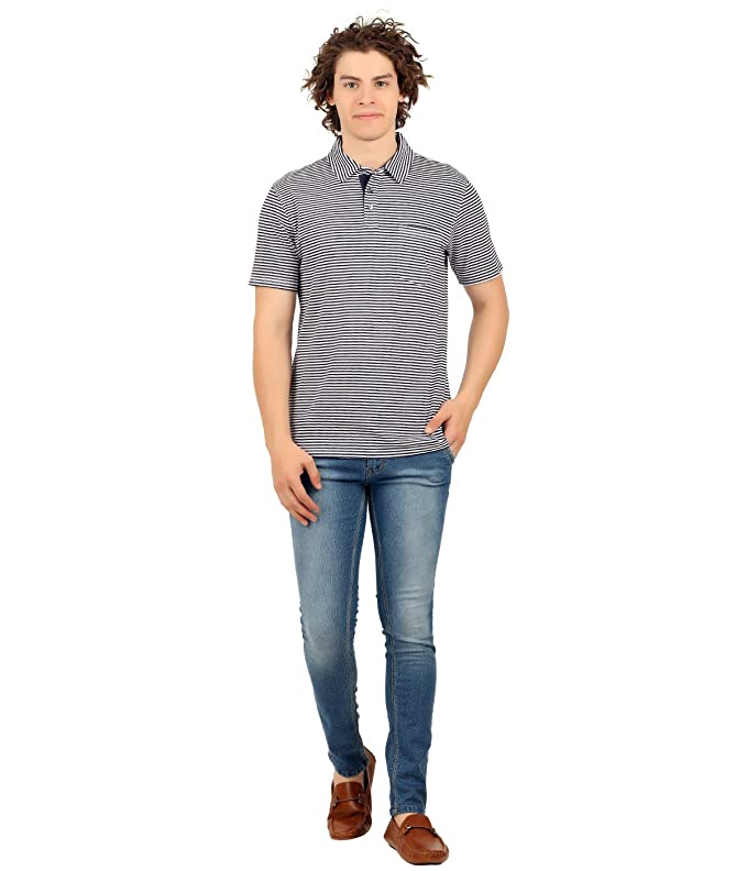 Lavos Men's Polo T-Shirt Active wear Collar Neck with Pocket | Bamboo Cotton Anti-Microbial 4-Way Stretchable | Regular Fit Half Sleeve Gym Fitness image 1