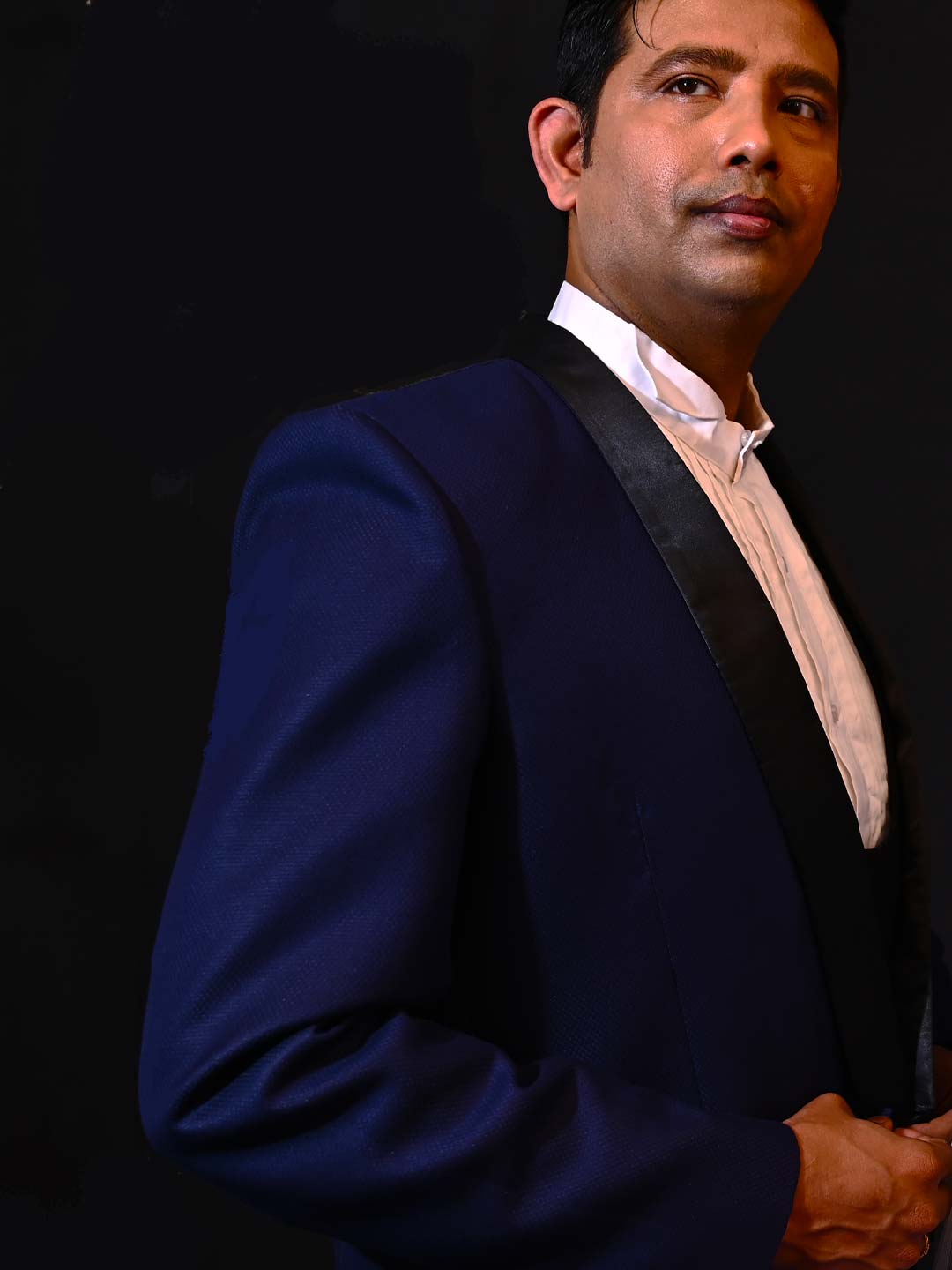 Atticus fit stretch wool tuxedo suit