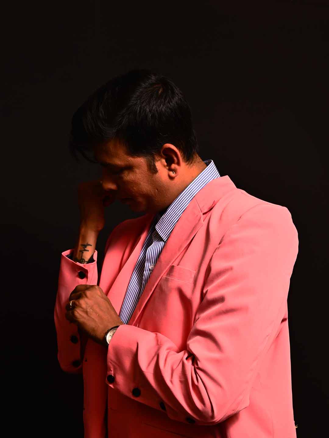 Angelo's Pink Summer Jacket With Deep Vents