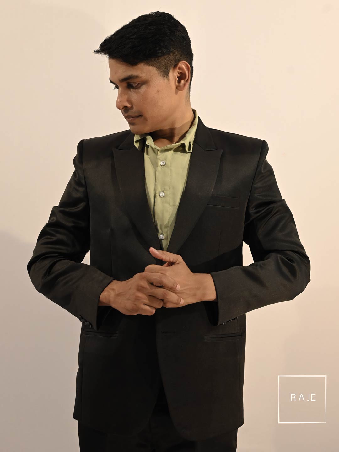 Atticus Fit Black Formal Suit