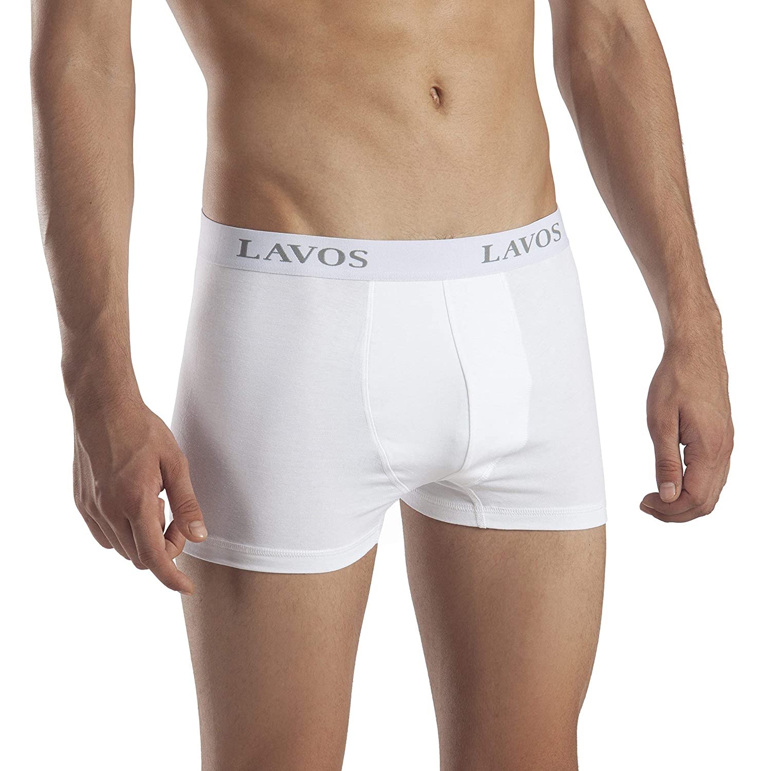 Lavos Mens Boxer Brief Long Underwear with Fly Opening | Anti-Bacterial Bamboo Cotton 4-Way Stretchable image 1