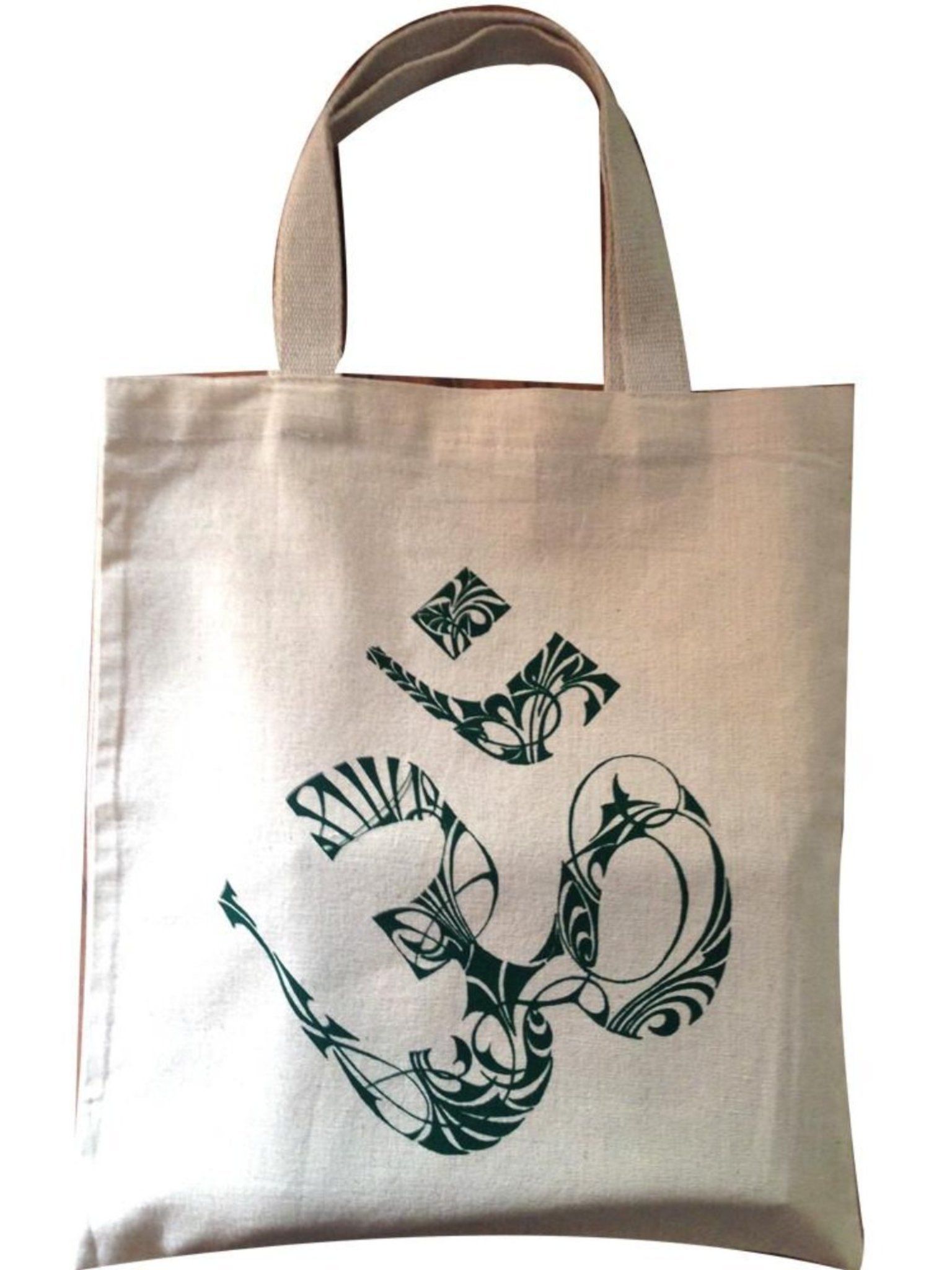 Cotton Bag: 12″ x 13″: Om image 1