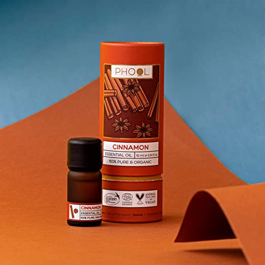 PHOOL Luxury Cinnamon Essential Oil -10ml | 100% Pure Natural & Organic | For Aromatherapy & Personal Care image 1