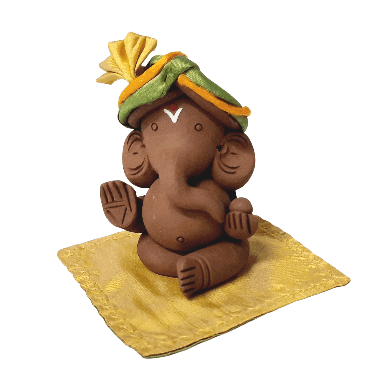 GMN5: Miniature Eco Ganesh Idol – Shishu with Accessories- 2.5″