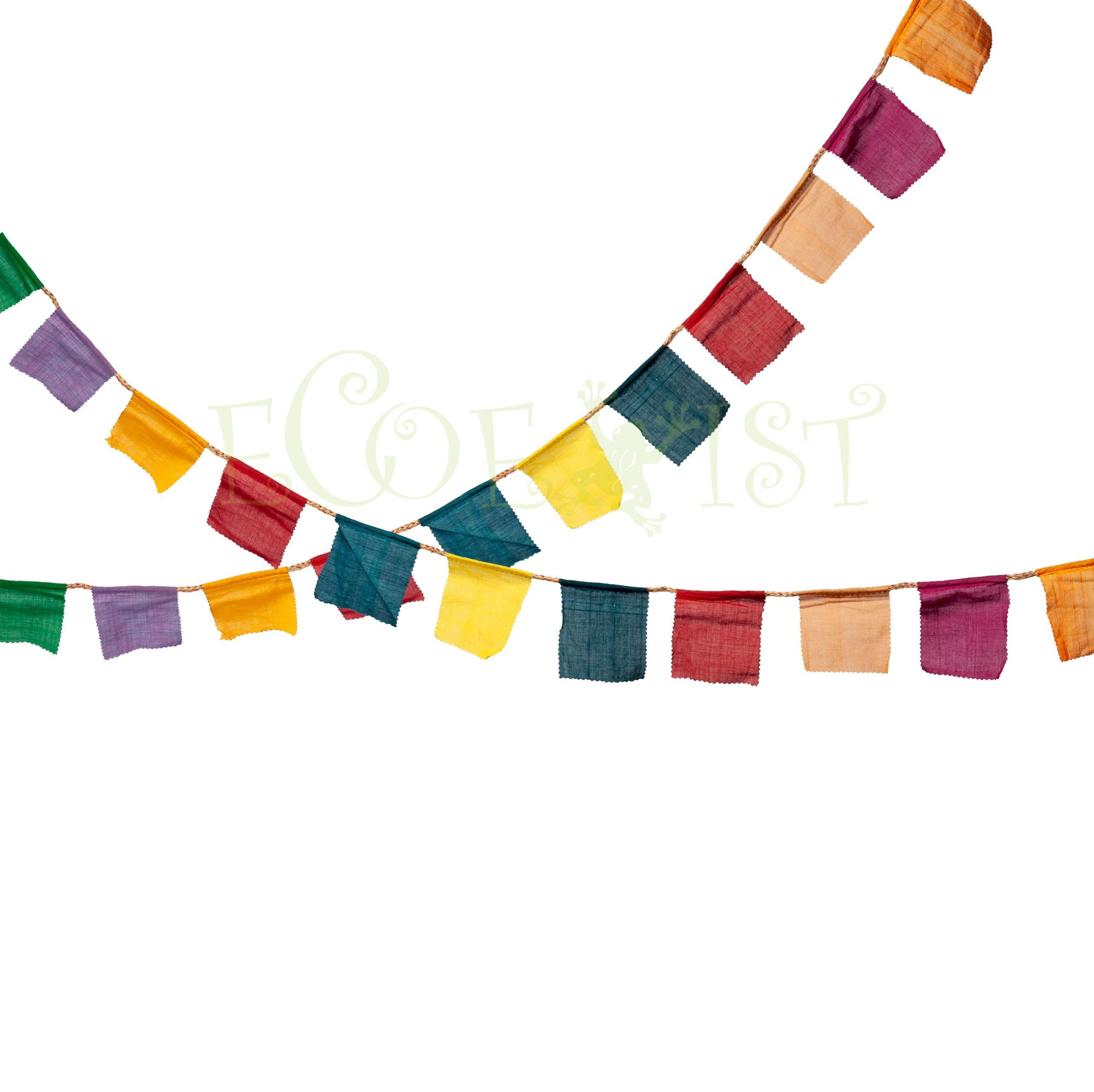 A51: Eco accessories: Square Bunting Cotton image 1