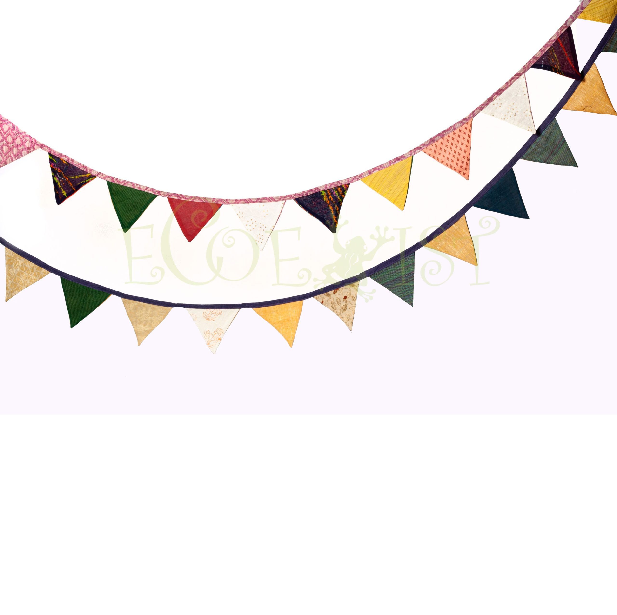 A49: Eco accessories: Triangle Bunting Cotton image 1